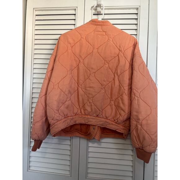 BlankNYC Quilted Canyon Sunset Jacket Peach Sz: Small - Picture 3 of 4